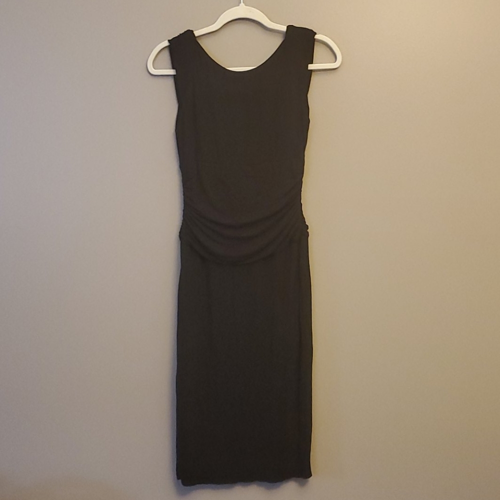 Women's, black, midi dress, size medium,rouged mid
